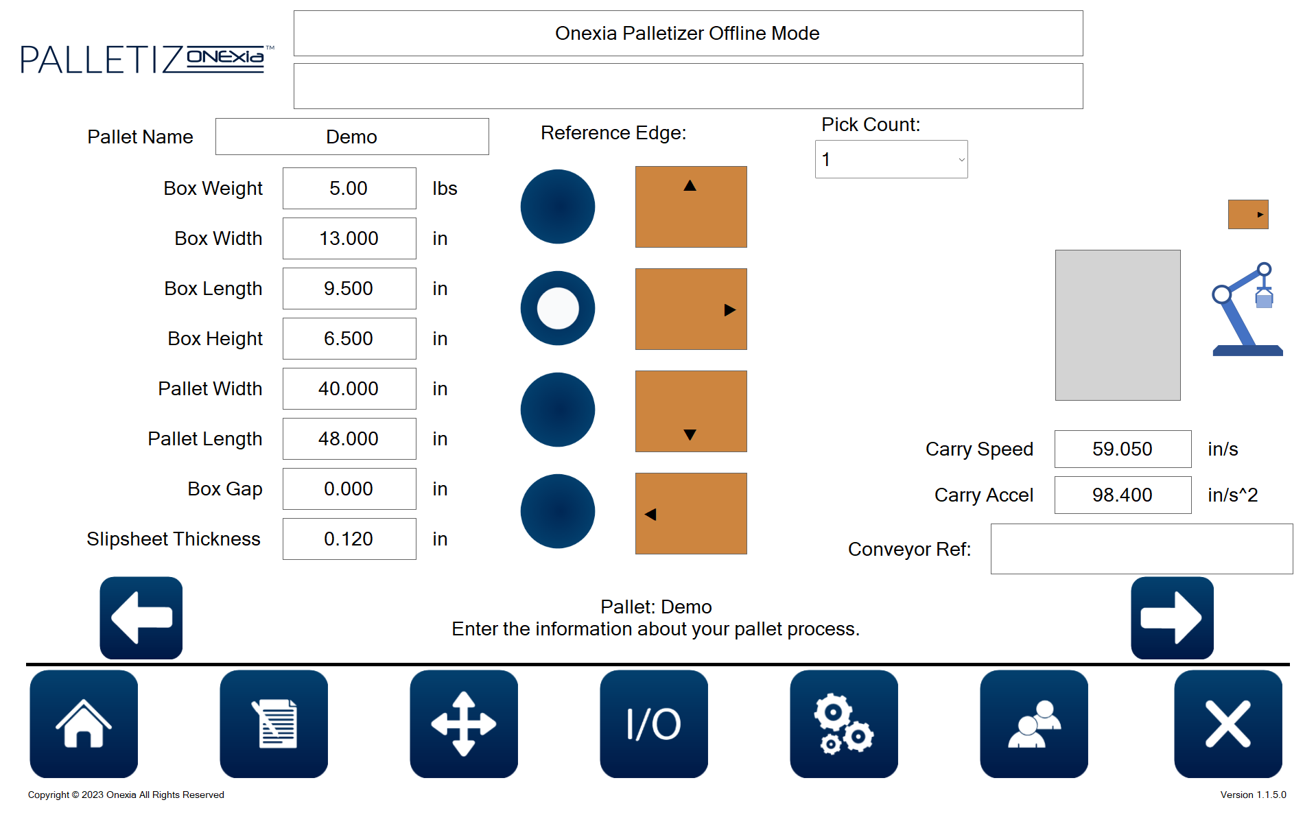 PalletizCRX Software
